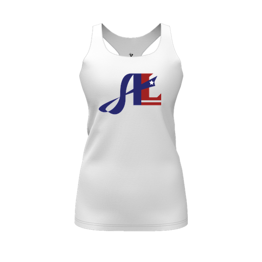 [FT0TRBWH-FYS-LOGO2] Decker Racerback Tank Top (Female Youth S, White, Logo 2)