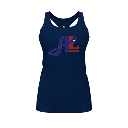 [FT0TRBNV-FYS-LOGO2] Decker Racerback Tank Top (Female Youth S, Navy, Logo 2)