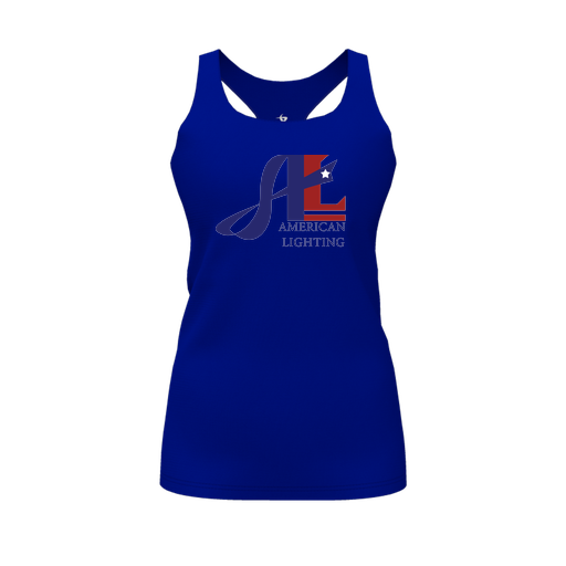 [FT0TRBRY-FYS-LOGO1] Decker Racerback Tank Top (Female Youth S, Royal, Logo 1)