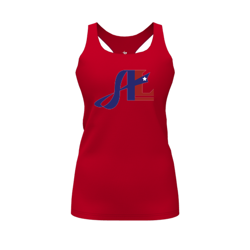 [FT0TRBRD-FYS-LOGO2] Decker Racerback Tank Top (Female Youth S, Red, Logo 2)