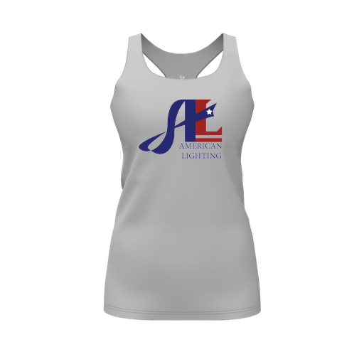 [FT0TRBGY-FYS-LOGO1] Decker Racerback Tank Top (Female Youth S, Gray, Logo 1)