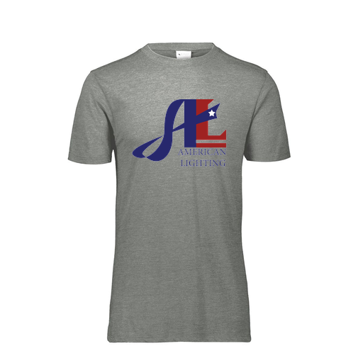 [FTSCUBGY-AS-LOGO1] Decker Men's Tri-Blend T-Shirt - Short Sleeve (Adult S, Gray, Logo 1)