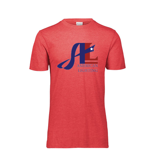 [FTSCUBRD-AS-LOGO1] Decker Men's Tri-Blend T-Shirt - Short Sleeve (Adult S, Red, Logo 1)