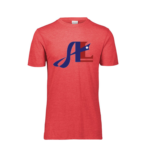[FTSCUBRD-AS-LOGO2] Decker Men's Tri-Blend T-Shirt - Short Sleeve (Adult S, Red, Logo 2)