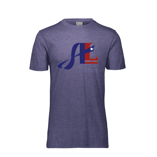 [FTSCUBNV-YS-LOGO1] Decker Youth Tri-Blend T-Shirt - Short Sleeve (Youth S, Navy, Logo 1)