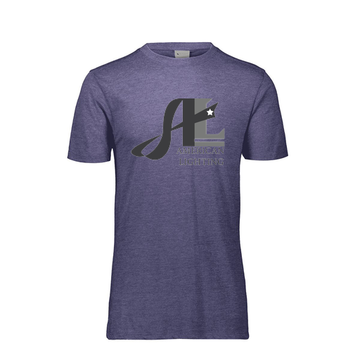 [FTSCUBNV-YS-LOGO3] Decker Youth Tri-Blend T-Shirt - Short Sleeve (Youth S, Navy, Logo 3)