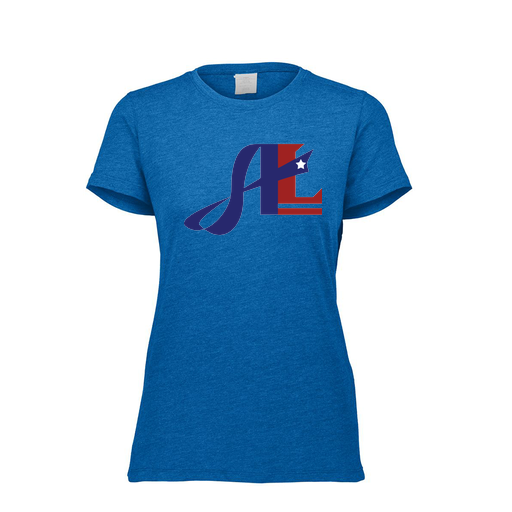 [FTSCUBRY-FAXS-LOGO2] Decker Women's Tri-Blend T-Shirt - Short Sleeve (Female Adult XS, Royal, Logo 2)