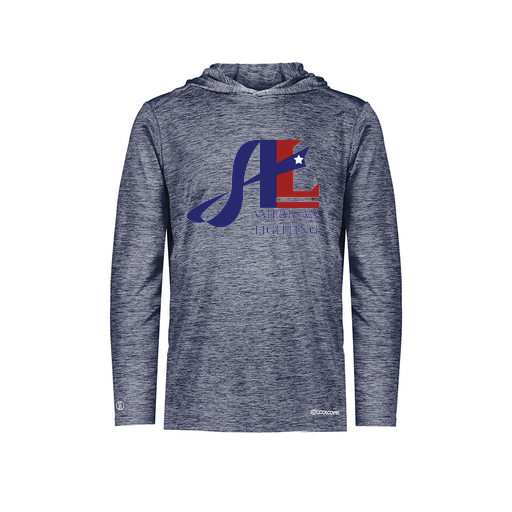 [FOLHCGNV-YS-LOGO1] Decker Youth Charge Hoodie (Youth S, Navy, Logo 1)