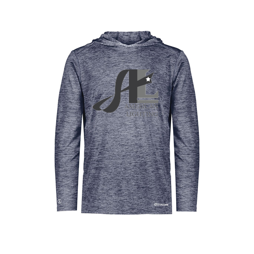 [FOLHCGNV-YS-LOGO3] Decker Youth Charge Hoodie (Youth S, Navy, Logo 3)