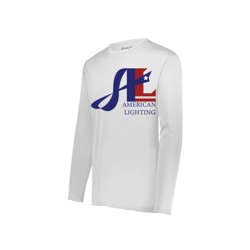 [222822.005.XS-LOGO1] Men's LS Smooth Sport Shirt (Adult XS, White, Logo 1)