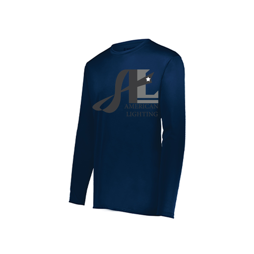[222822.065.XS-LOGO3] Men's LS Smooth Sport Shirt (Adult XS, Navy, Logo 3)