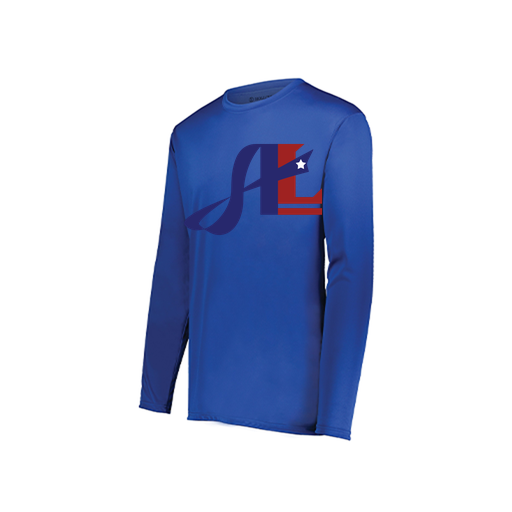 [222822.060.XS-LOGO2] Men's LS Smooth Sport Shirt (Adult XS, Royal, Logo 2)