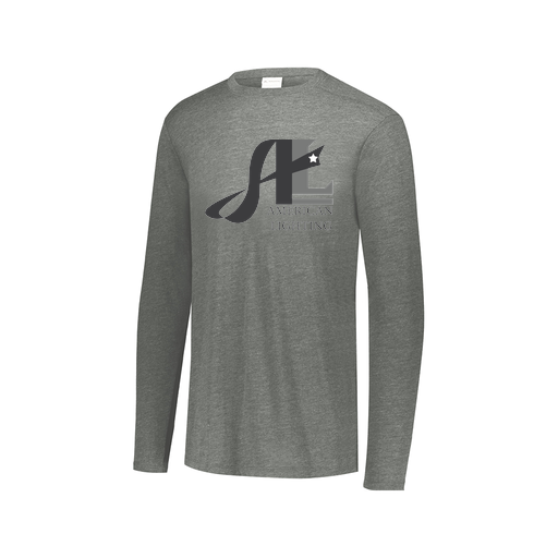 [FTLCUBGY-AXS-LOGO3] Decker Men's Tri-Blend T-Shirt - Long Sleeve (Adult XS, Gray, Logo 3)