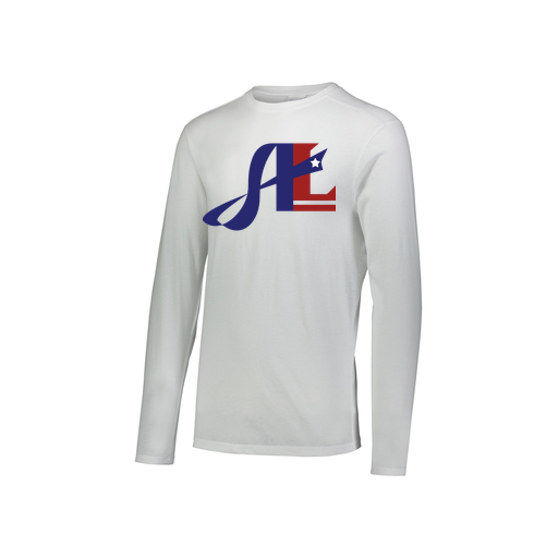 [FTLCUBWH-YS-LOGO2] Decker Youth Tri-Blend T-Shirt - Long Sleeve (Youth S, White, Logo 2)