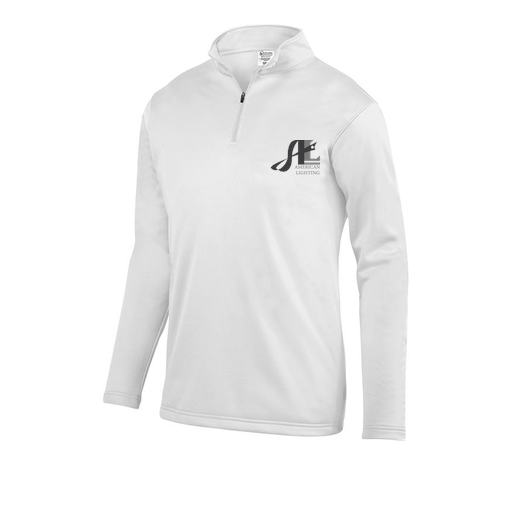 [FOLQFFWH-YS-LOGO3] Decker Youth FlexFleece 1/4 Zip (Youth S, White, Logo 3)
